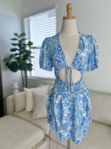 Mykonos Blue Summer Dress