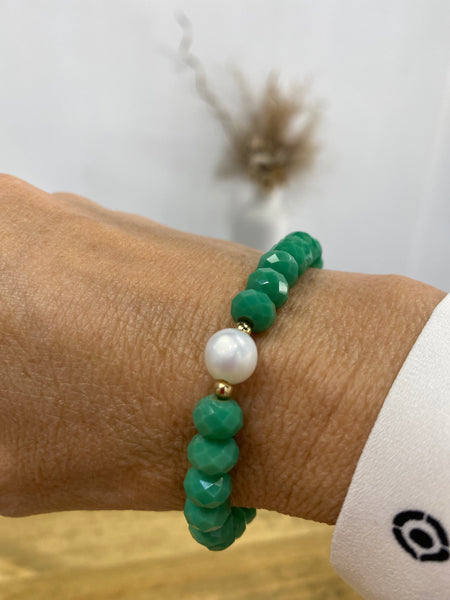 Custom Beaded Bracelets-One Pearl