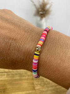 Multi-Color Heishi Bracelets