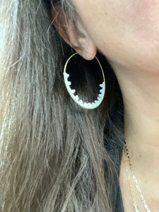 Round Hoop Earrings