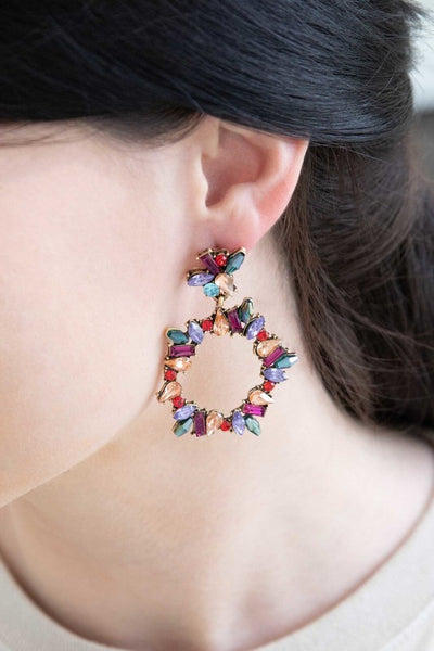 Crystal Stone Earrings