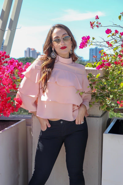 High Neck Layered Top