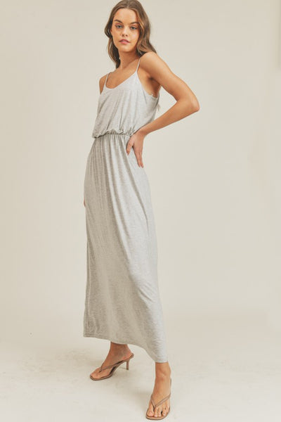 Gray Wash Maxi Dress