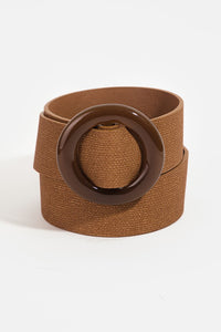 Round Leather adjustable Belt