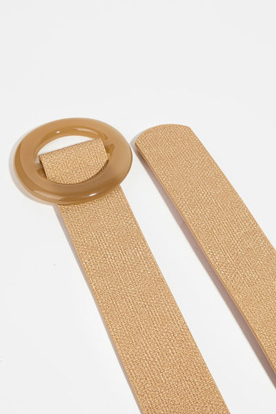 Round Leather adjustable Belt