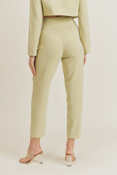 High Waist Tapered Pants...