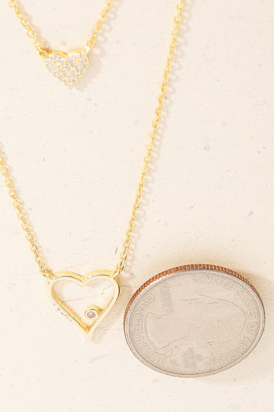 Layered Double-Heart Necklace