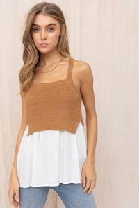 Twofer Knit Top