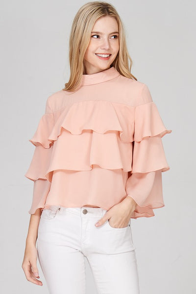 High Neck Layered Top