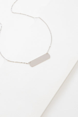 Tag Plate Necklace