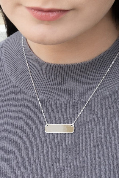 Tag Plate Necklace